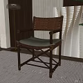 Wind Rattan Single Chair 3d model