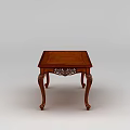 Science and Technology Exhibition Hall Showcases Classic Solid Wood Table With Carved Details