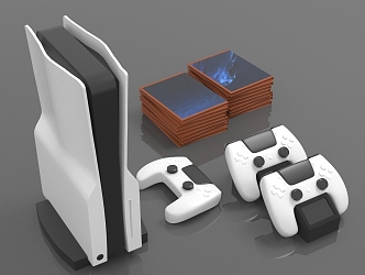 Modern Gamepad TV Game Machine 3d model