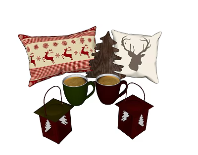 Ornaments combination 3d model