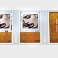 Laboratorio Cosmetico Beauty Exhibition Booth With Facial Ads And Interior Seating Area