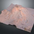 Scenic Mountain Terrain With Sandy Brown Ridges And Natural Landforms
