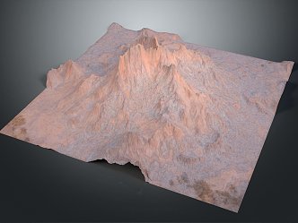 Geography Mountain Geomorphology Mountain Topographic Map Mountain Fault Mountain 3d model