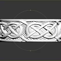 Elegant Silver Ring with Intricate Woven Pattern and Metallic Shine for Fashionable Look