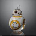 BB-8 Robot Character With White And Orange Spherical Design And Dome Head