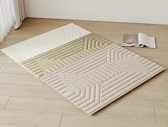 Modern carpet combination 3d model