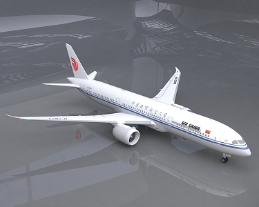 Modern Aircraft Air China Airbus Aircraft 3d model