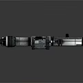 Sci-Fi Weapon Mechanical Design With Long Barrel Metal Texture Grip And Tactical Components 3d model