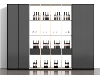 Wine Cabinet Sideboard 3d model