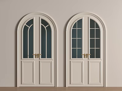 French Other Door French Glass Door Double Door Single Door Arc Door 3d model