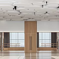 Modern multi-function hall 3d model
