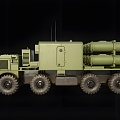 Modern Missile Transporter Modern Car Truck Military Vehicle Transporter Missile Vehicle Truck Motor Vehicle 3d model