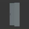 Gray Storage Cabinet With Open And Closed Doors Interior Shelves And Items