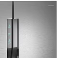 Modern Stainless Steel Refrigerator Freezer With Sleek Double Doors Design