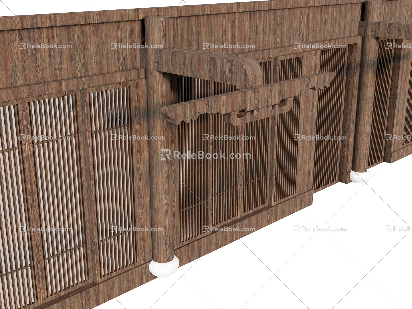 Pillar Building Component Door and Window Grille Door 3d model