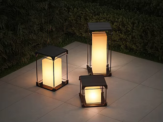 Landscape Lights Modern Outdoor Lights Landscape Lights Combination Lawn Street Lights Garden Outdoor Garden Lights 3d model