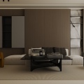 modern living room 3d model