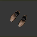 Brown Leather Chelsea Boots With Side Elastic Panels And Dark Worn Soles