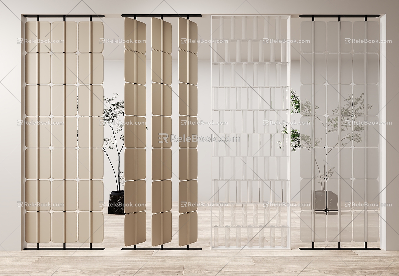 Screen partition 3d model