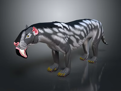 Modern leopard wild leopard cheetah mountain leopard 3d model