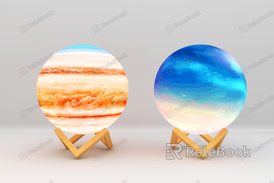 Modern Table Lamp Saturn Moon Planet Decorative Table Lamp model