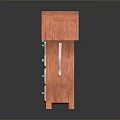 Orange Anthropomorphic Chest of Drawers With Multiple Drawers Arm Like Details And Unique Top Structure
