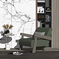 Modern Single Sofa Single Sofa Corner Combination 3d model