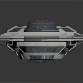 Sci Fi Circular Mechanical Structure With Metallic Ring Components And Central Core