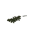 Green Moss Decorated Chandelier With Metallic Accents And Warm Lighting Design