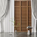 Modern Curtains 3d model