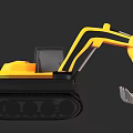 Orange Heavy Duty Crawler Excavator Functional Vehicle With Cab And Steel Bucket