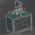 Horizontal piston pin assembly machine production equipment 3d model