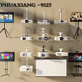 Projection Monitoring Projectors With Various Tripod Wall Mounted Types And Display Screens Interfaces