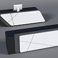 Reception desk Enquiry desk Enquiry desk Enquiry desk Bar counter 3d model