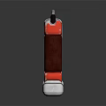 Portable Red Fire Extinguisher With Handle Nozzle And White Base For Fire Safety