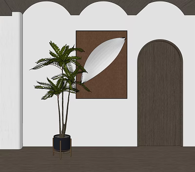 modern potted plant green plant potted plant 3d model modern potted plant green plant potted plant 3d model