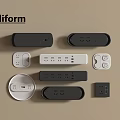 Poliform Modern Electrical Accessories With Various Switches And Sockets Design 3d model