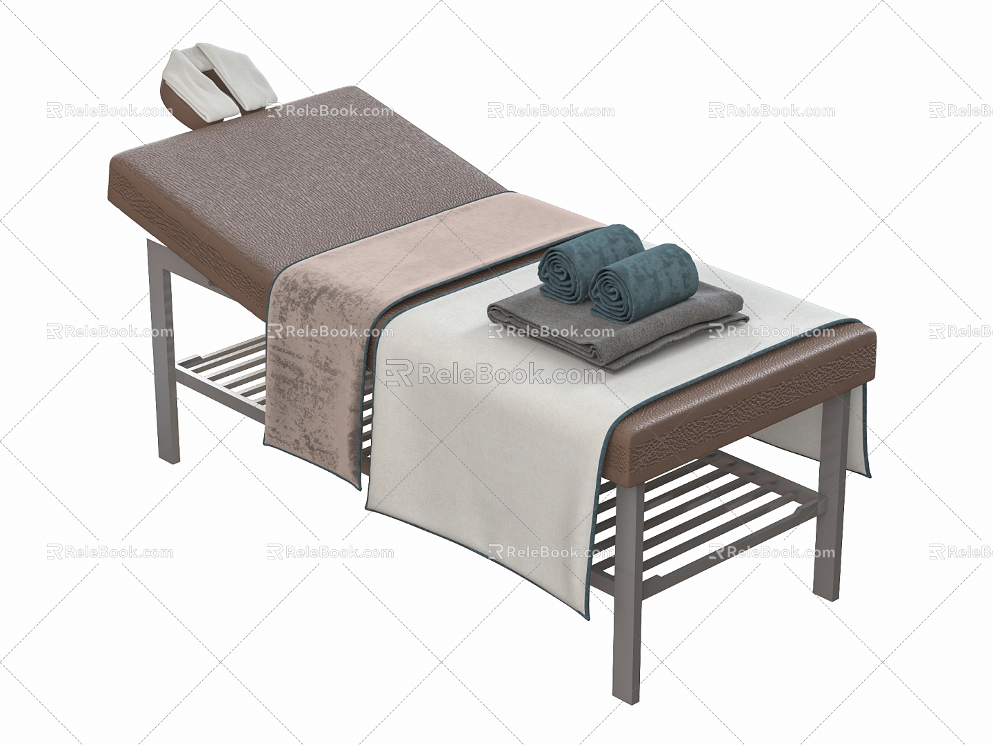 massage bed beauty bed shampoo bed 3d model