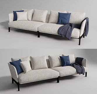 Modern double sofa 3d model