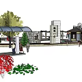 Garden Landscape Design With Circular Paths Seating Areas And Green Trees