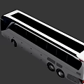 White Setra Bus Featuring Modern Design Large Windows And Spacious Passenger Seats