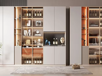 Modern Wine Cabinet 3d model