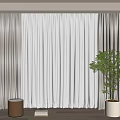 Modern Curtains 3d model