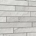 Gray Stone Brick Wall With Natural Rough Texture For Interior Decoration 3d model