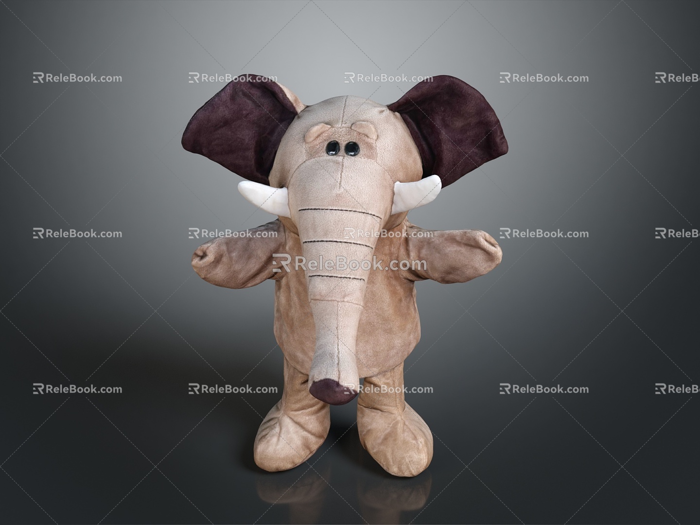 Modern Toy Cartoon Elephant Elephant Land Animal 3d model