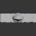 White Decorative Sword with Intricate Hilt Design and 3D Model