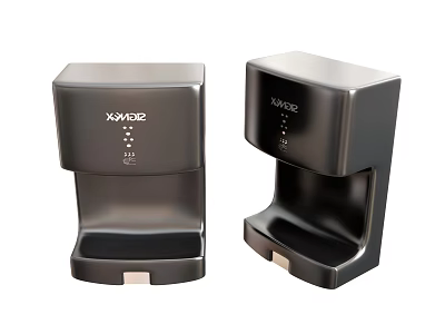 Modern Black XHIPRO Hand Dryers Wall Mounted Bathroom Accessories For Home Use 3d model