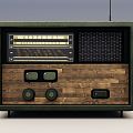 Retro Speaker Radio Radio TV 3d model