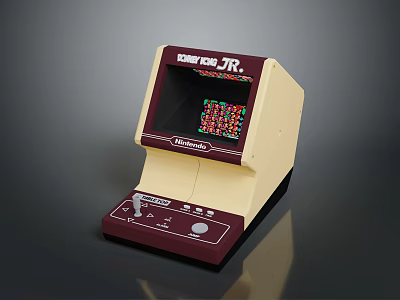 TomyTronic Digital Pinball JR Electronic Game Machine With Display Screen And Control Buttons 3d model
