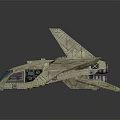 Geometric Pattern Model Aircraft With Extended Wings Blue Cockpit And Detailed Design